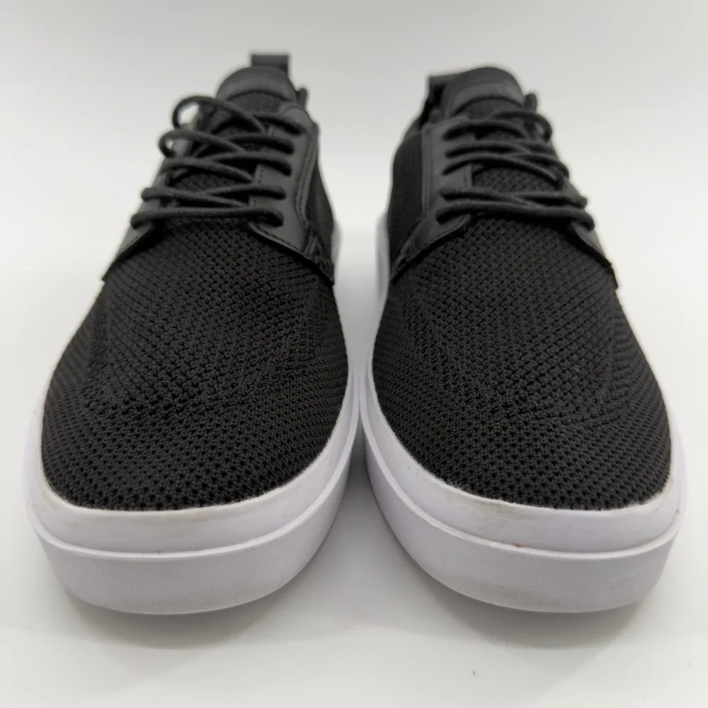 BYLT Lido Knit Mens Sneakers Black White Low Top Casual Shoes Size 9